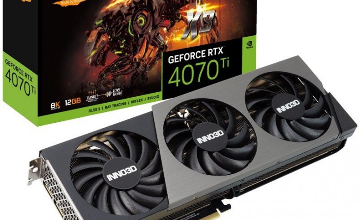 Inno3d GeForce Rtx 4070 X3 Oc 12Gb Graphics Card