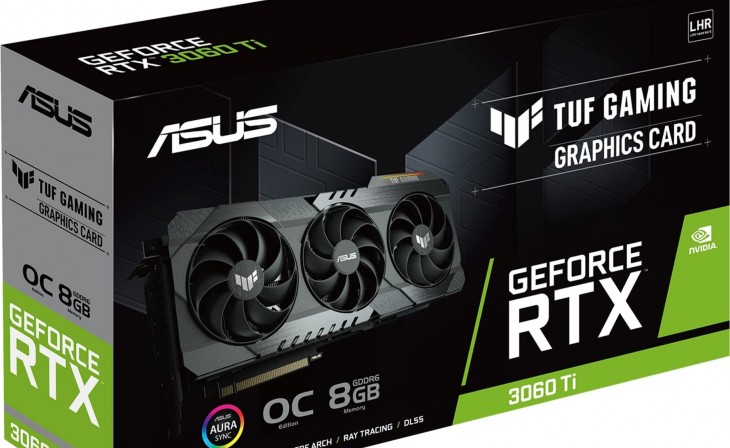 Asus TUF Gaming RTX 3060 Ti OC LHR 8GB GDDR6X Graphics Card