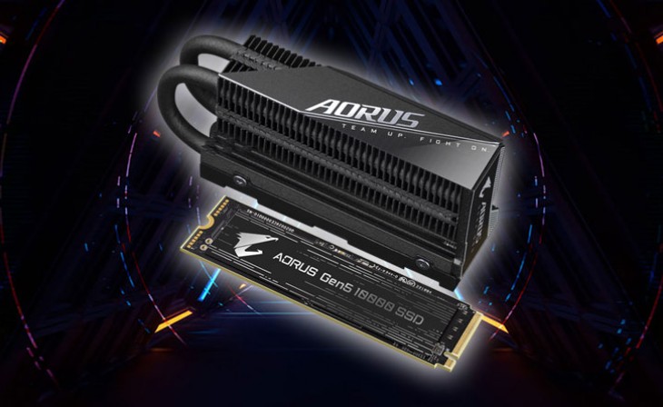 GIGABYTE AORUS Gen5 10000 SSD 2TB PCIe 5.0 NVME M.2 SSD