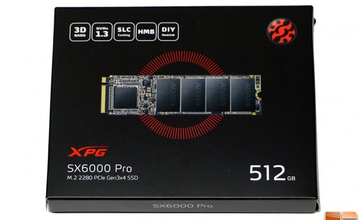 ADATA XPG SX6000 PRO PCIE GEN3X4 M.2 2280 512GB SSD