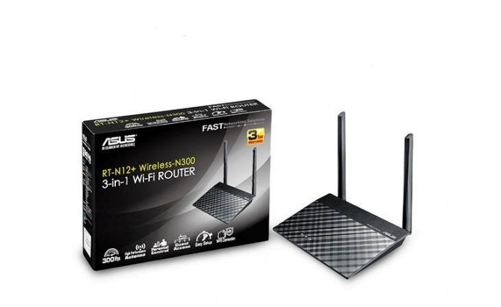 Asus RT-N12 Plus 3-In-1 300 Mbps WiFi Router