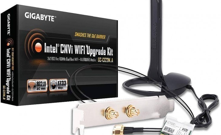 Gigabyte Wireless-AC 9260, WLAN + Bluetooth 5 PCIe Adapter