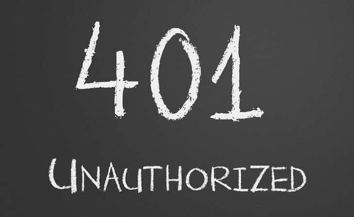 How to fix Error 401 Unauthorized and be able to navigate