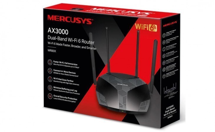 Mercusys AX3000 MR60X Dual-Band Wi-Fi 6 Router