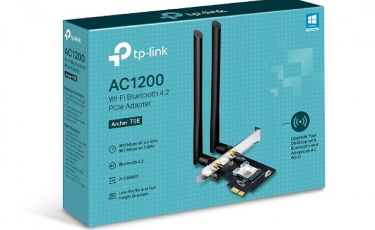 TP-LINK Archer T5E AC1200 Wi-Fi Bluetooth 4.2 PCI Express Adapter