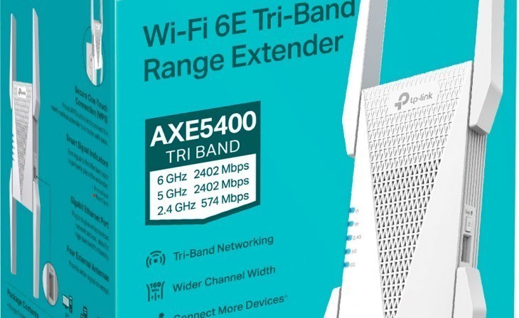 TP-Link AXE5400 Mesh Wi-Fi 6E Range Extender
